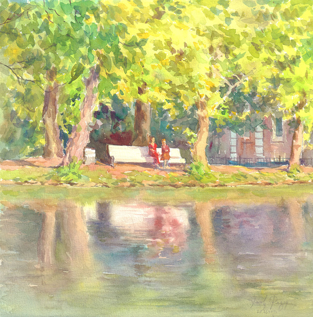 Солнечный миг вечера. Петергоф.