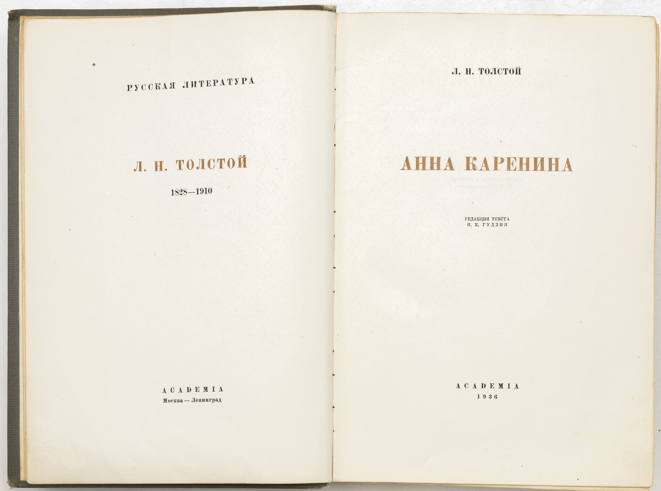 Толстой Л.Н. Анна Каренина