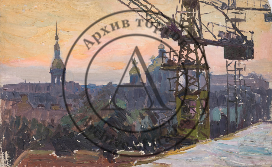 Вечерний Петербург. Стройка