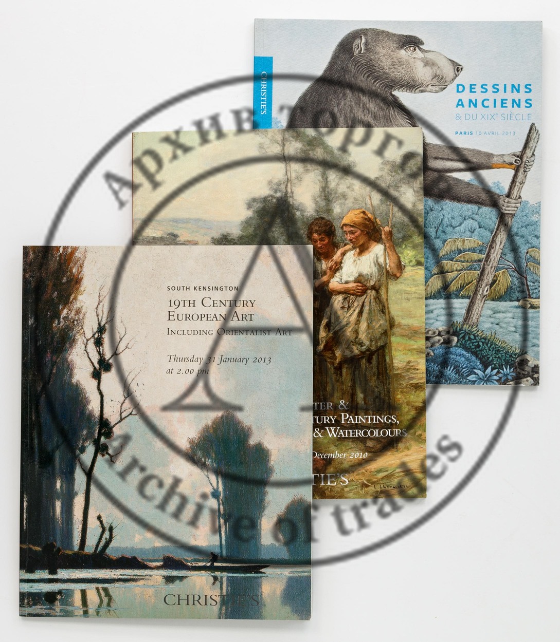 Сет из трех каталогов аукционов Christie’s.