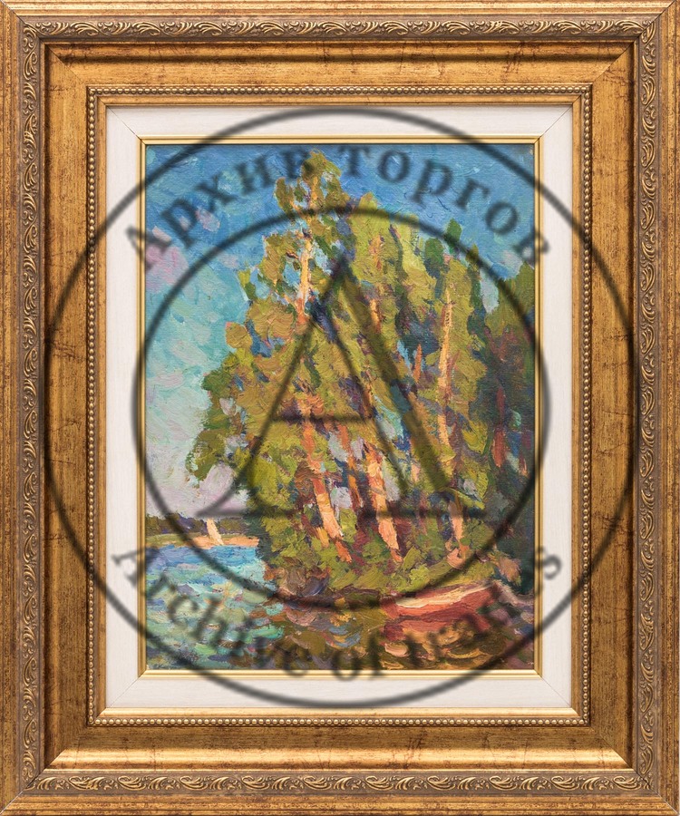 Лодка и сосны