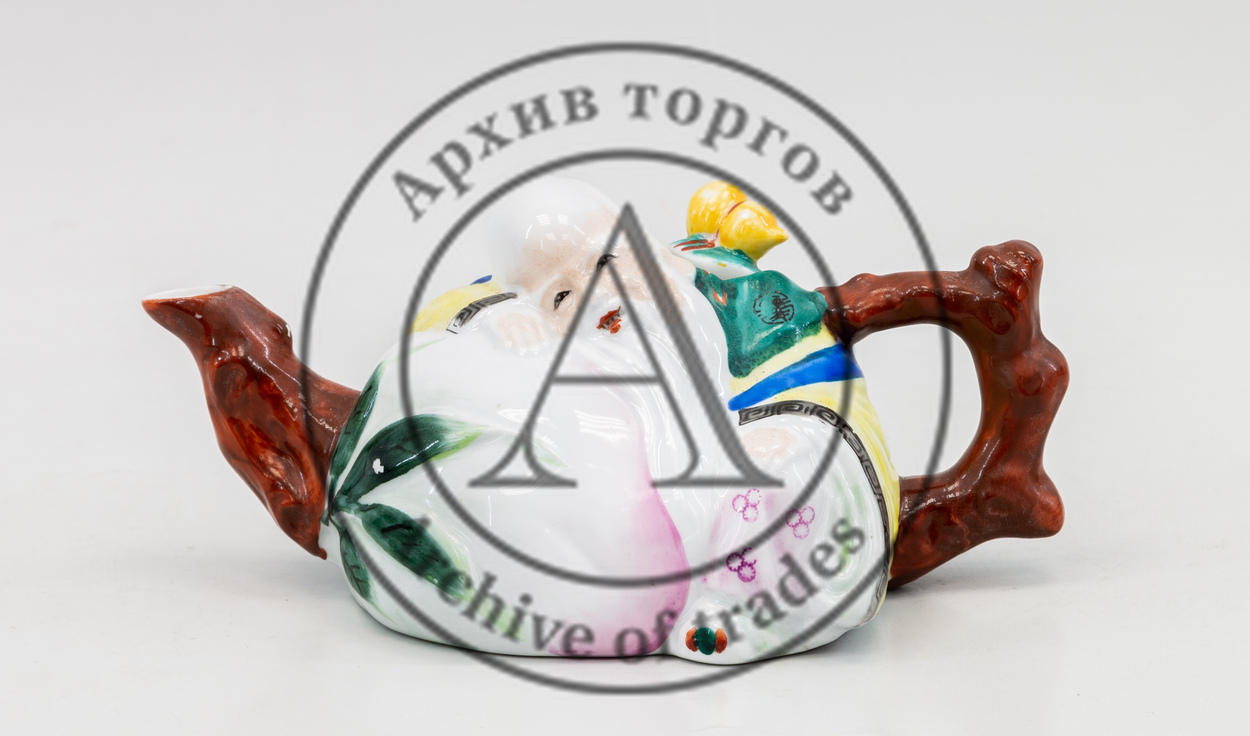 Чайник с изображением бога долголетия Шоу-сина