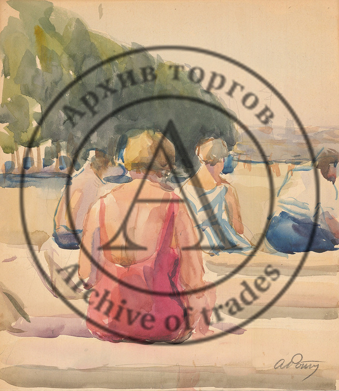 На берегу