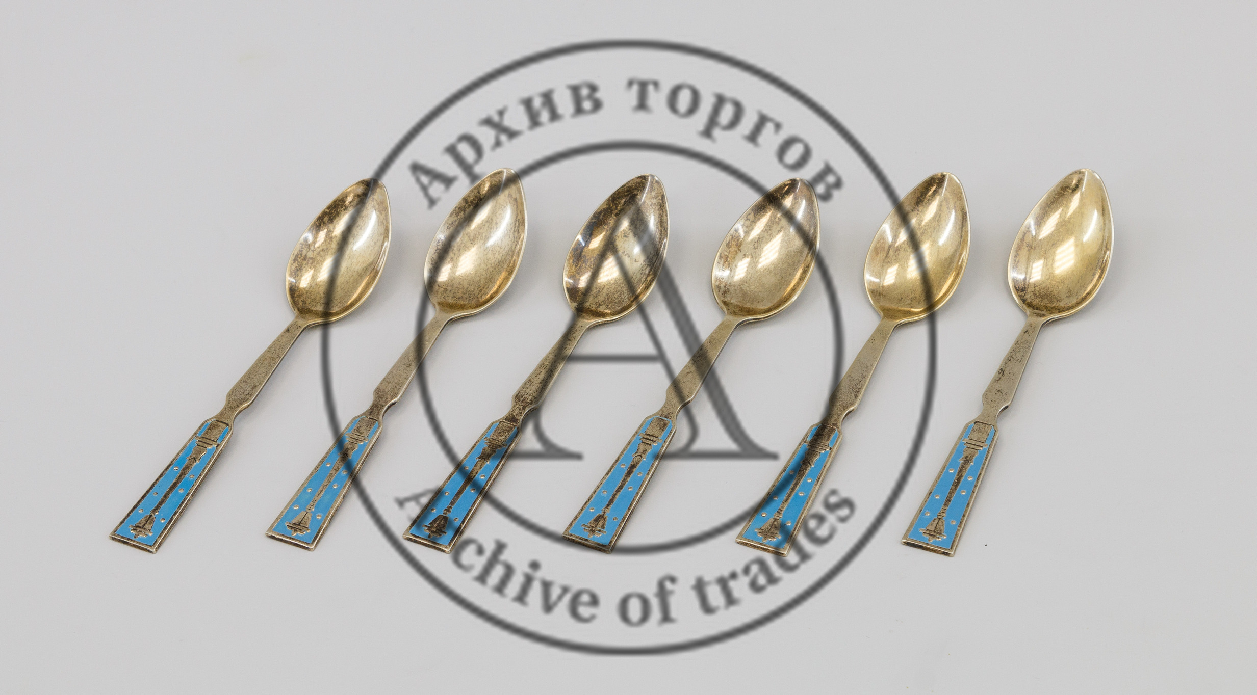 Набор 6 кофеных ложек «Фонарь»