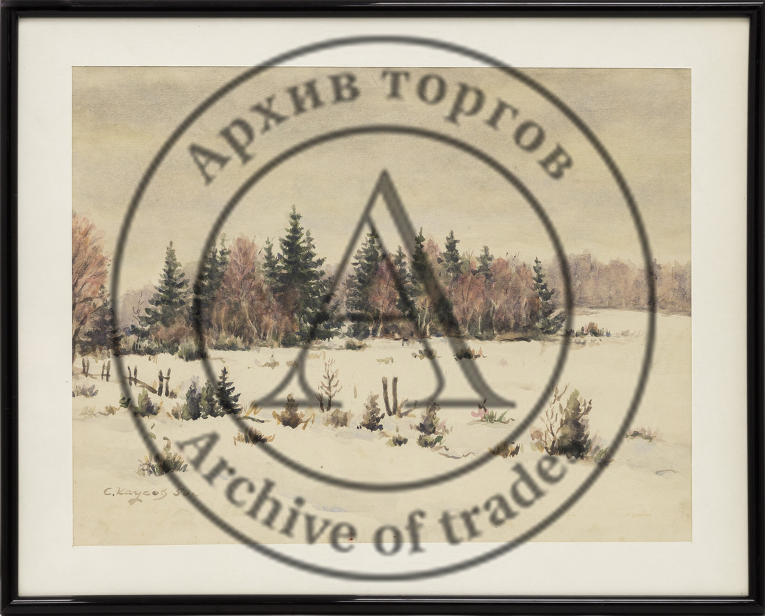 Опушка зимнего леса