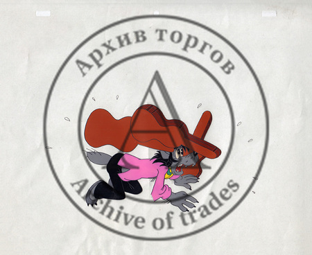 Волк и футляр для гитары. Фаза движения из мультфильма «Ну, погоди!»