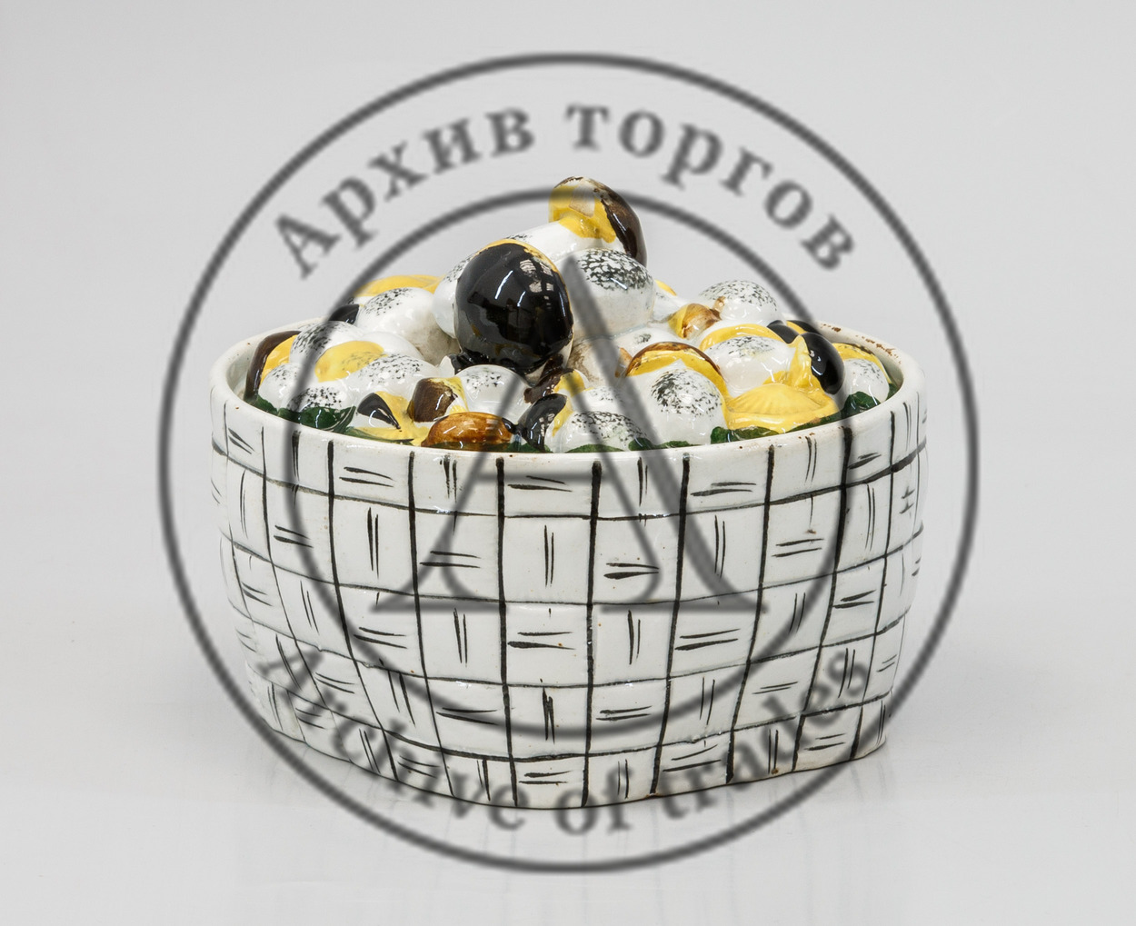 Масленка «Кузовок с грибами»