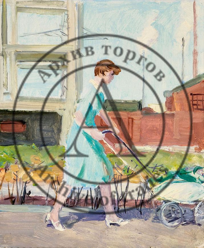 Этюд «Молодая мама»