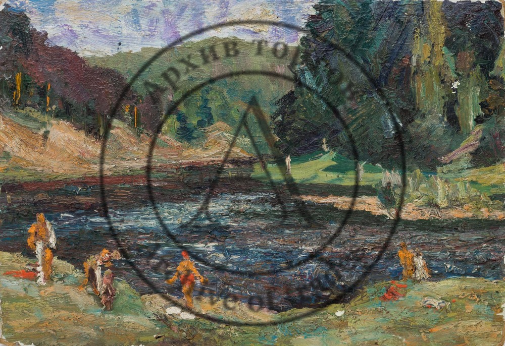 На берегу