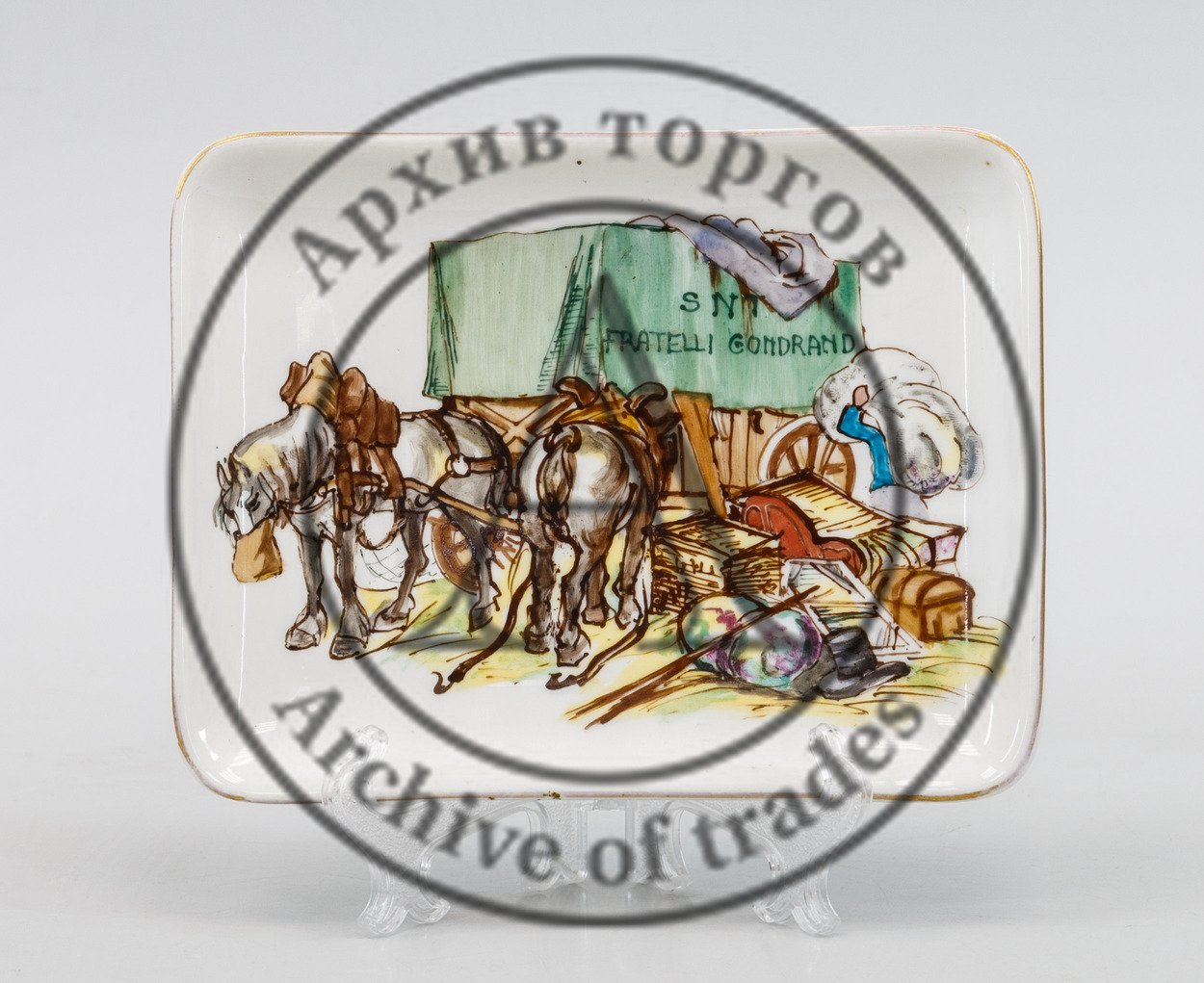 Сувенирная пепельница транспортной компании «Fratelli Godrand»