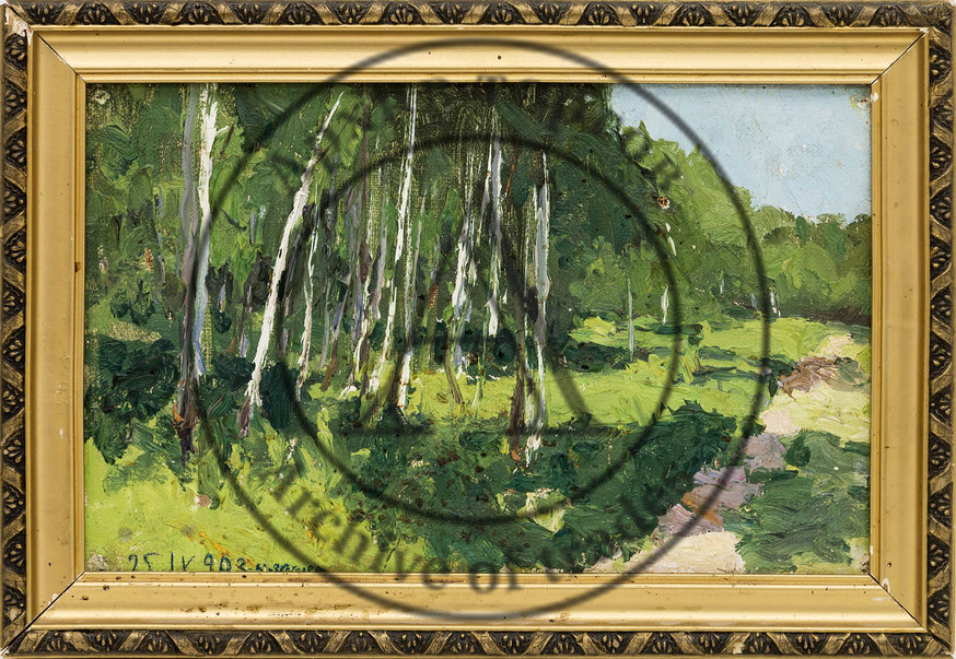 Летний пейзаж с березками