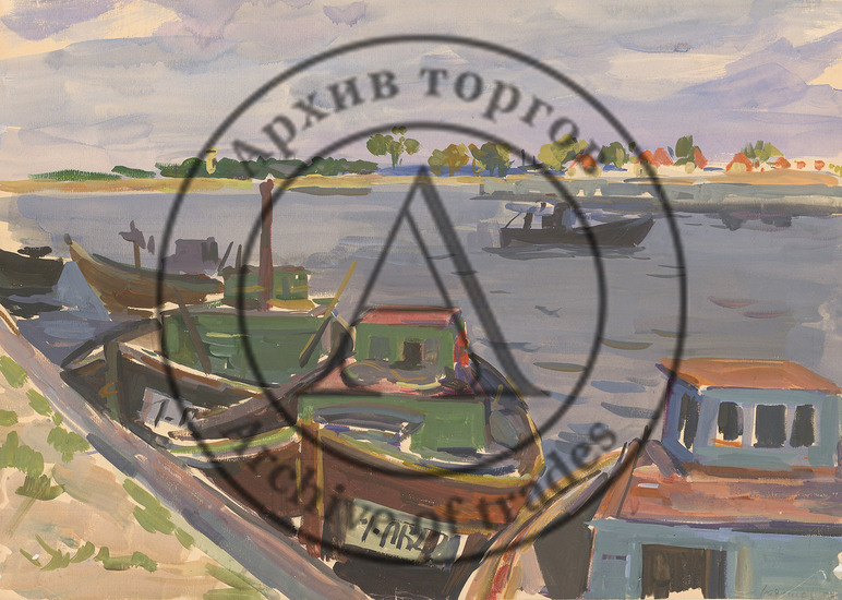 Причал. Лодки
