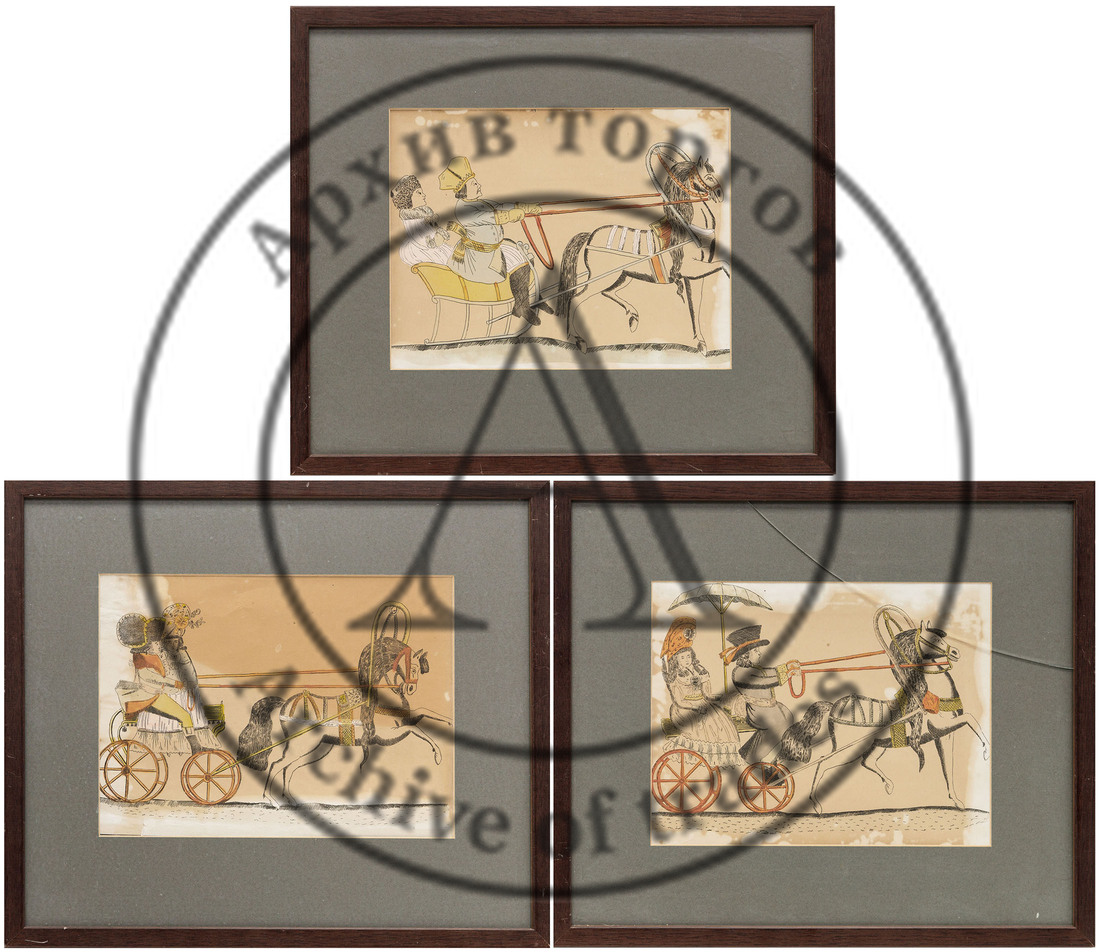 Сет из трех литографий