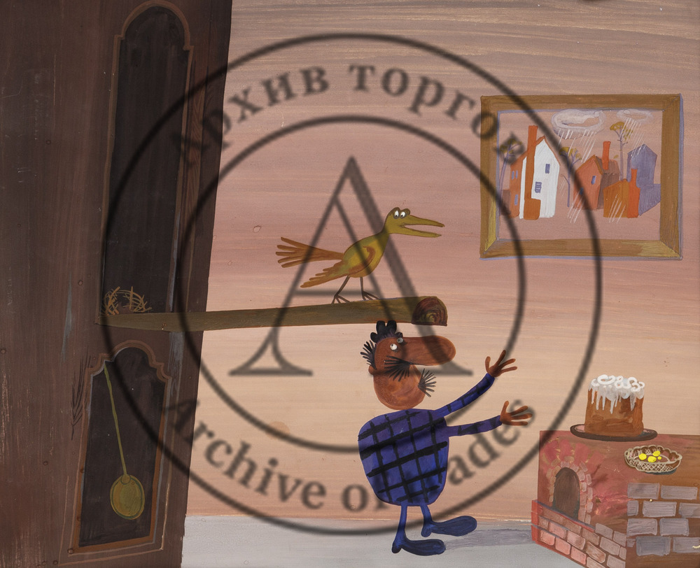 Эскиз к мультфильму «Старуха, дверь закрой!»