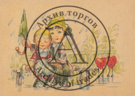 Три эскиза к открыткам с детьми