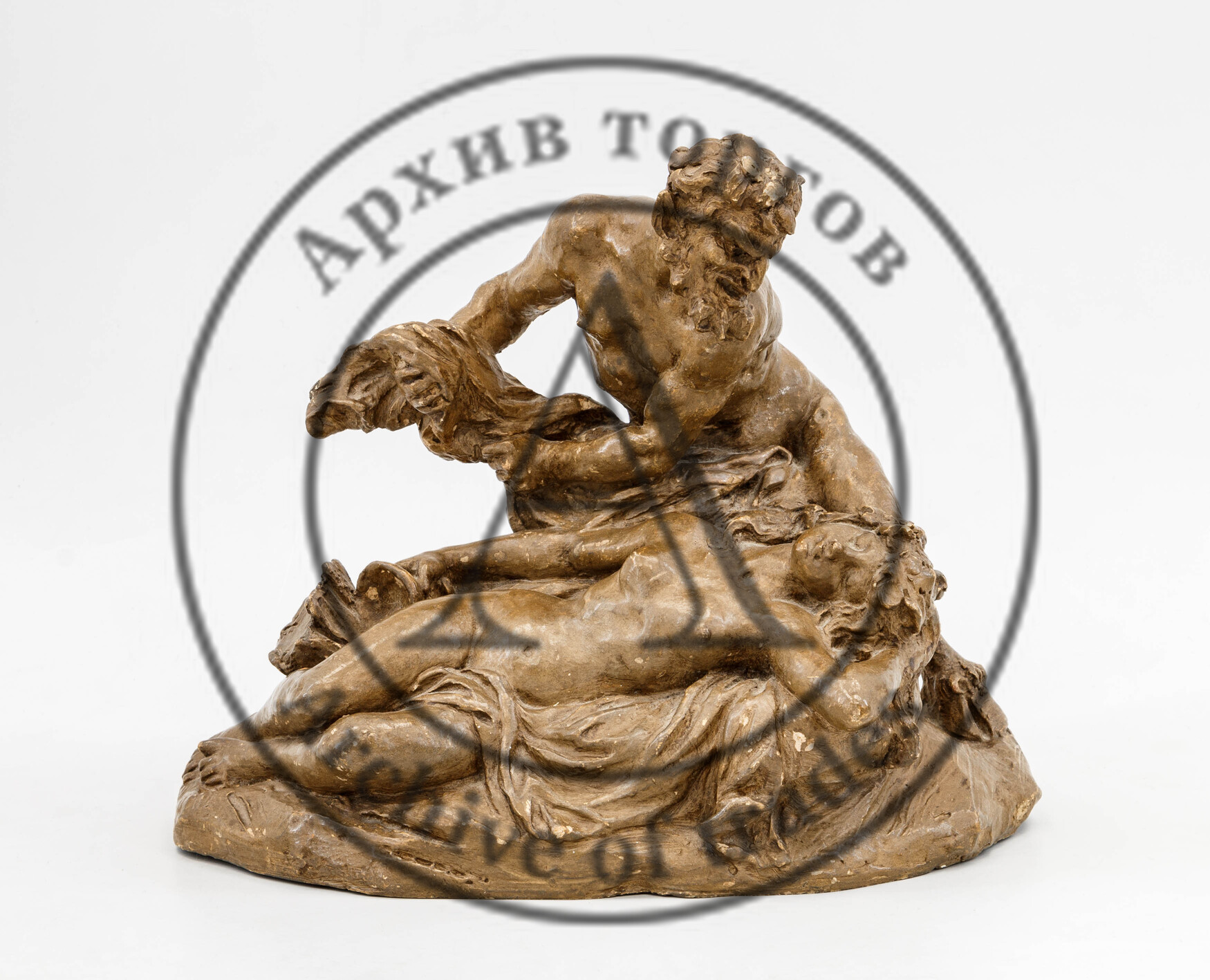 Скульптурная композиция «Сатир и нимфа»
