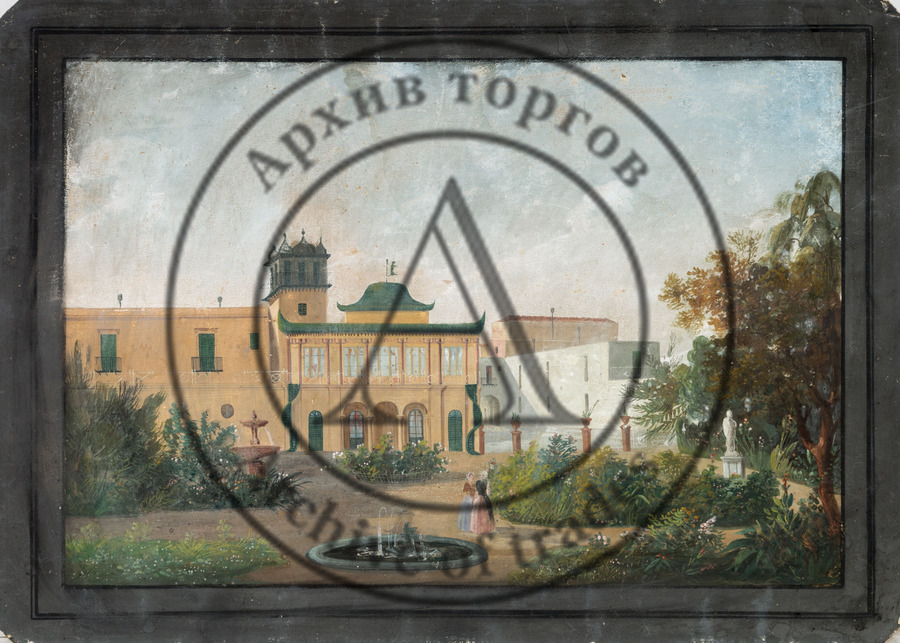 У фонтана