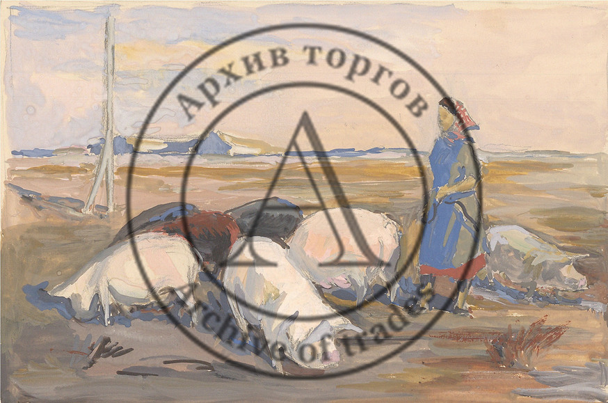 На свиноферме