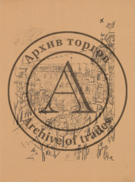 Литография «На бульваре»