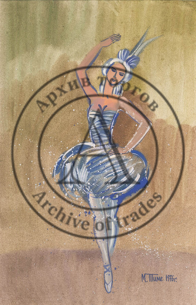 Балерина в голубом