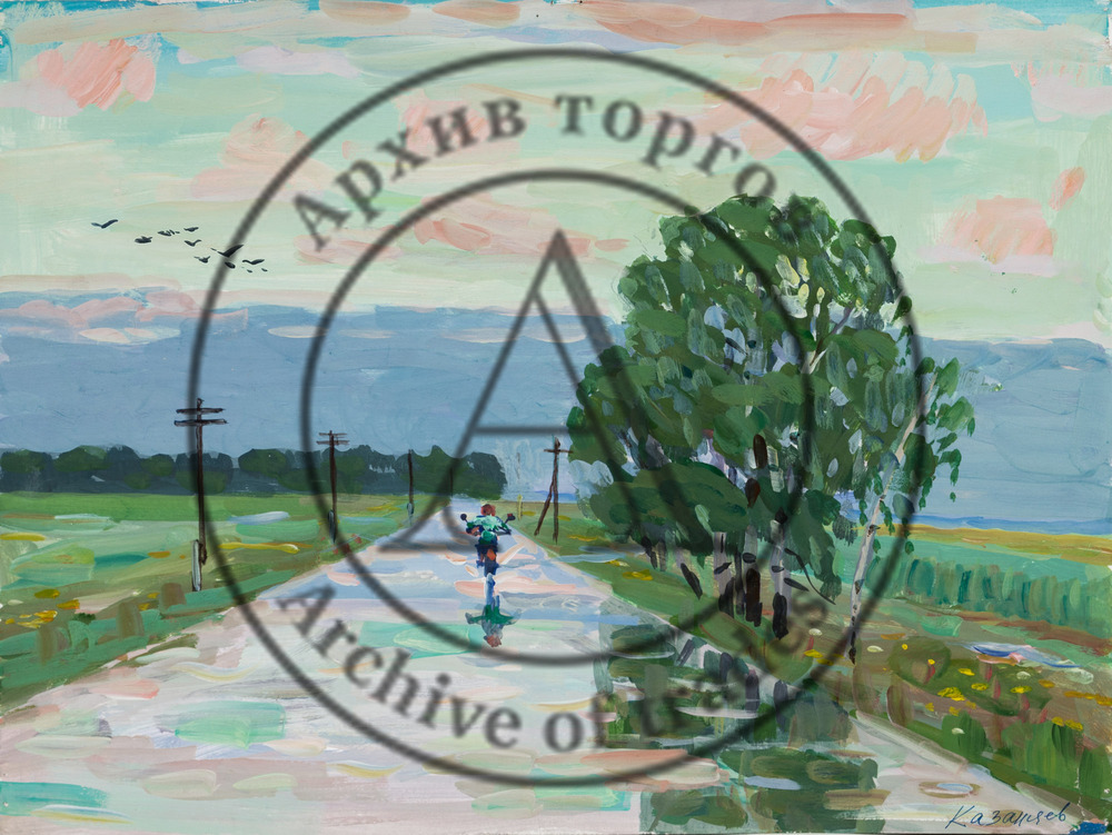 Дождь прошел. Дорога.