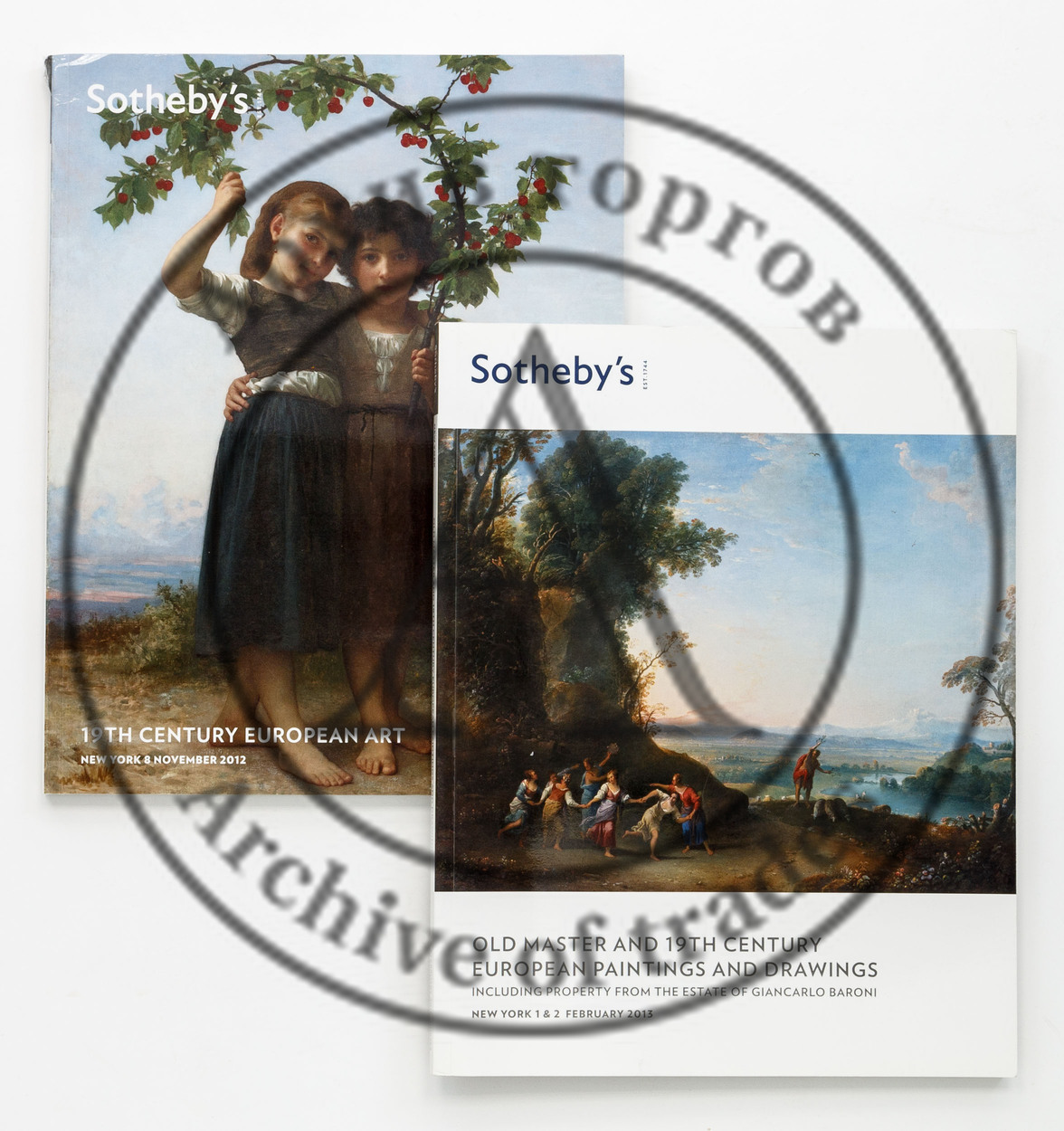 Сет из двух каталогов аукционов Sotheby’s.